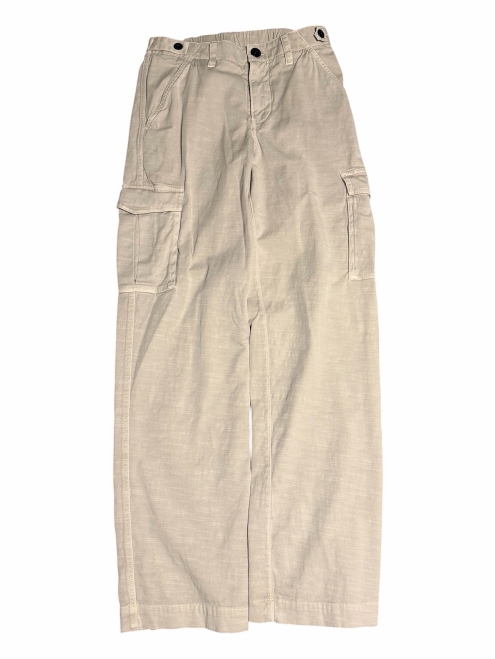James Perse Light Beige Cargo Trousers with Side Pockets